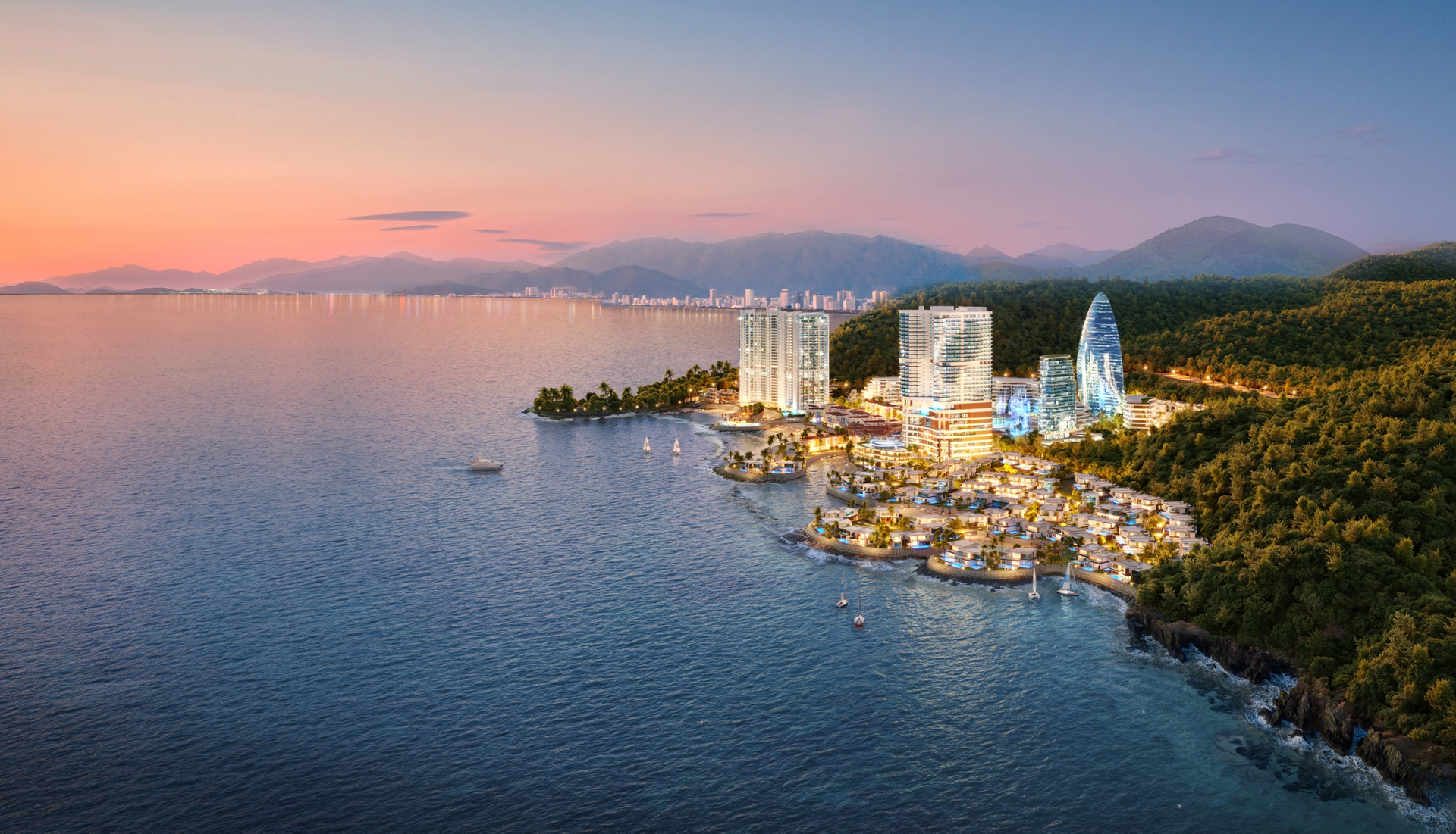 Phối cảnh tổng quan dự án Libera Nha Trang về đêm