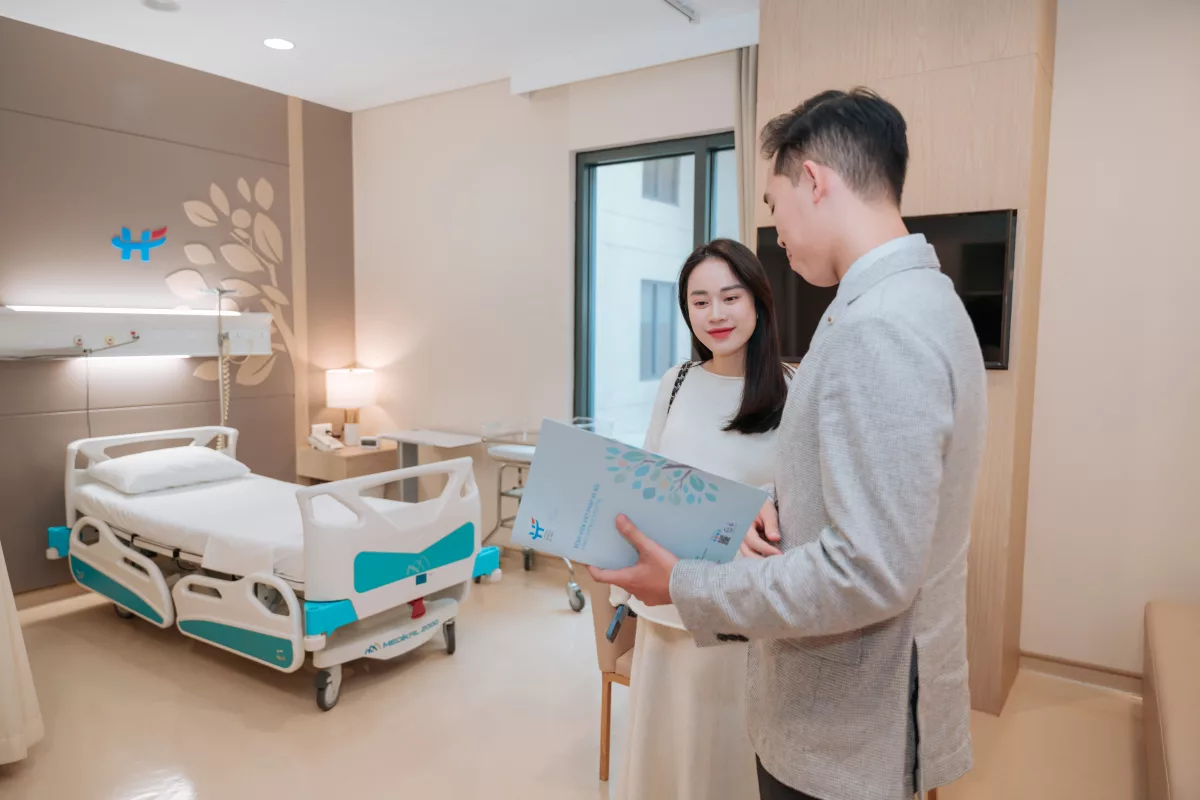 Gia đình tham khảo hạng phòng lưu viện cao cấp tại khoa Sản