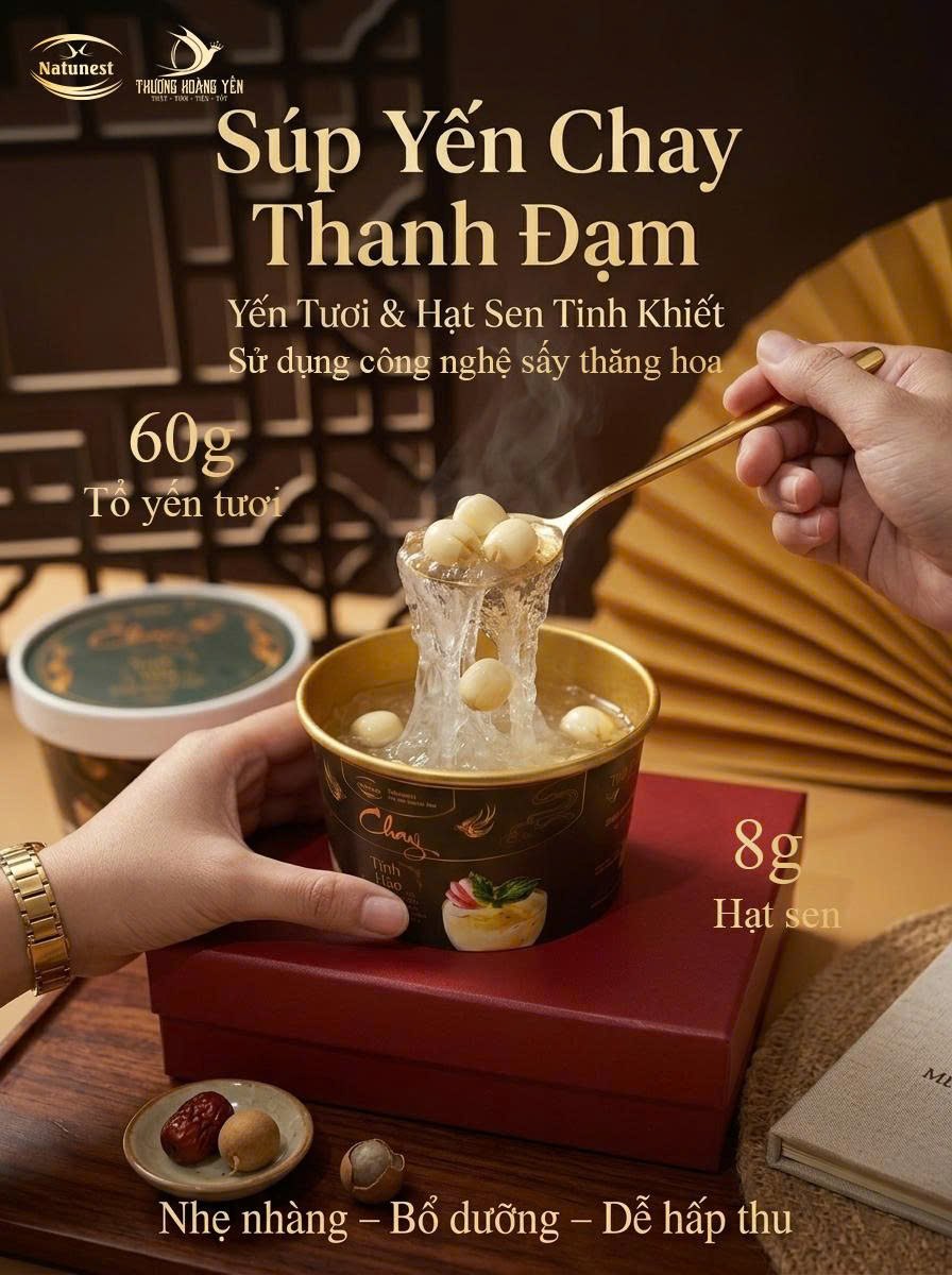 Súp yến chay thanh đạm