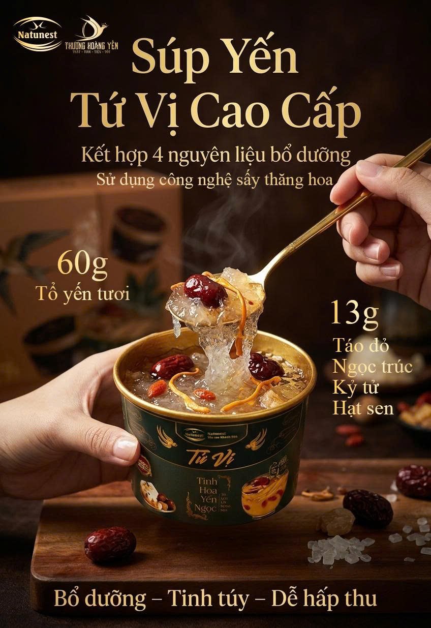 Súp yến tứ vị cao cấp