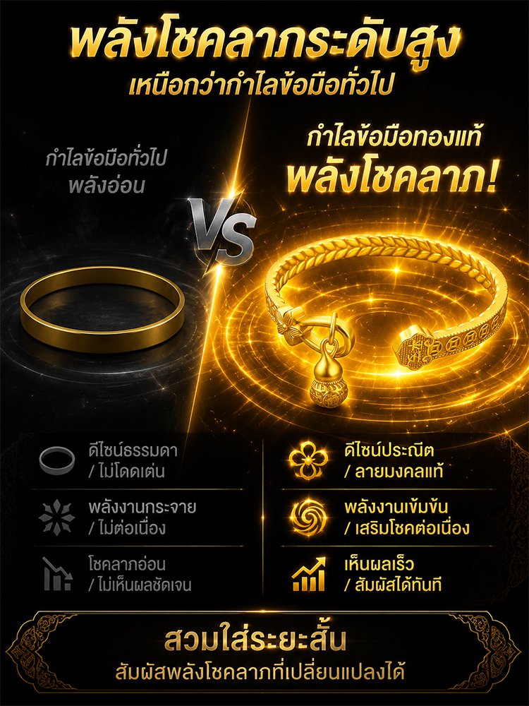 กำไลเรียกทรัพย์เปลี่ยนดวง