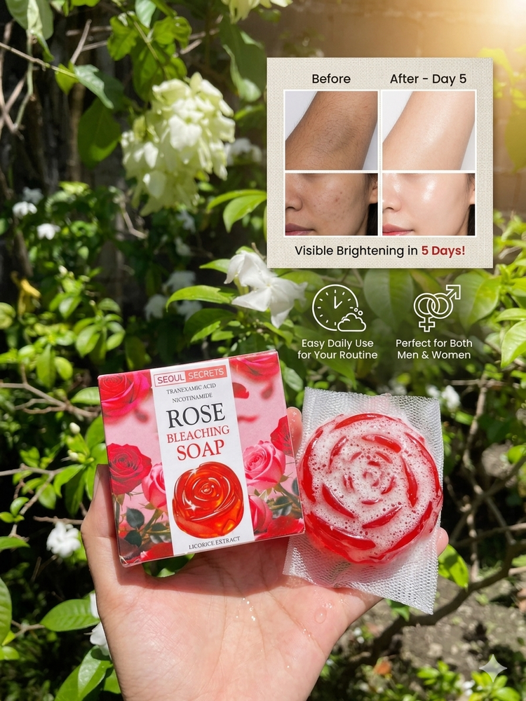 Seoul Secrets Rose Soap product presentation