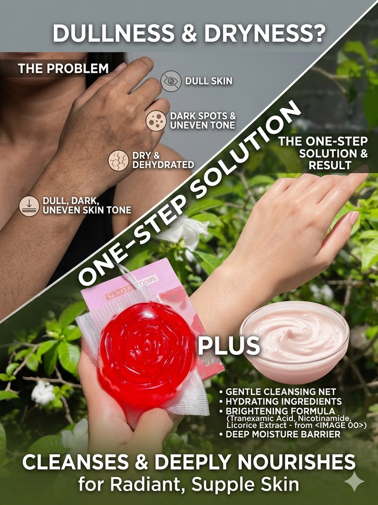 Rose soap cleansing and nourishing product information