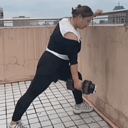 Woman exercising