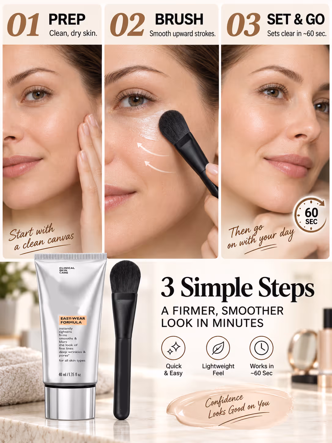 How to apply Instant Firming Face Cream