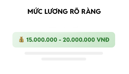 Mức lương rõ ràng