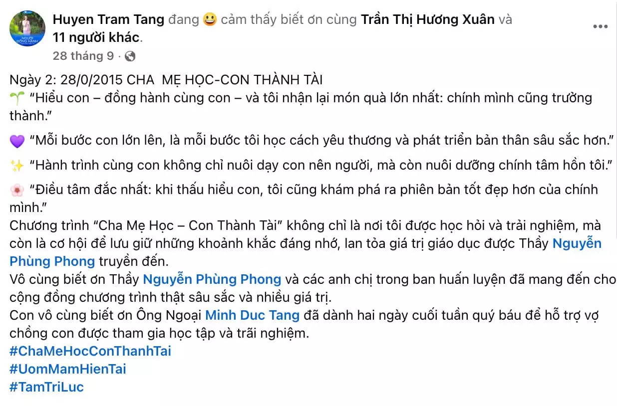 Feedback Huyen Tram Tang