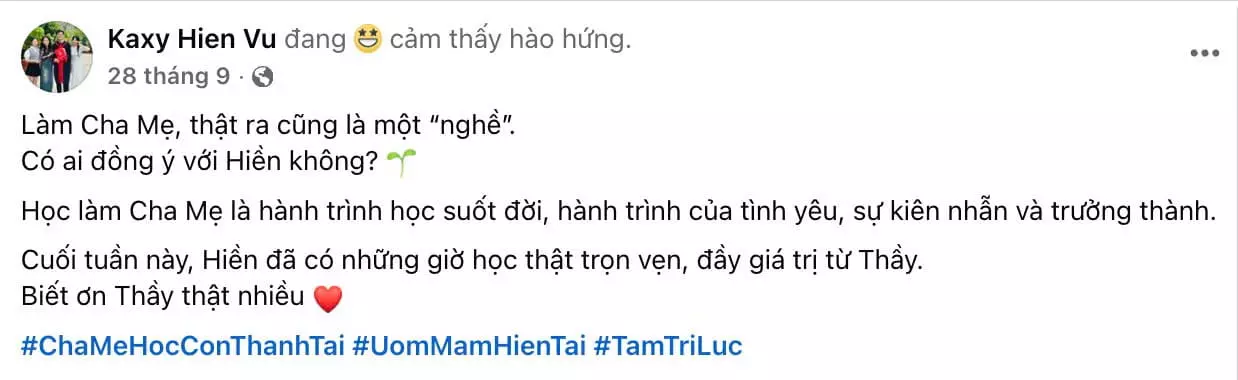 Feedback Kaxy Hien Vu