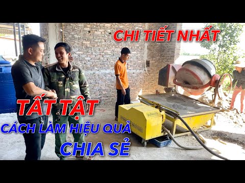 Cai thầu đầu tư thêm máy phun vữa SOTHADO 11
