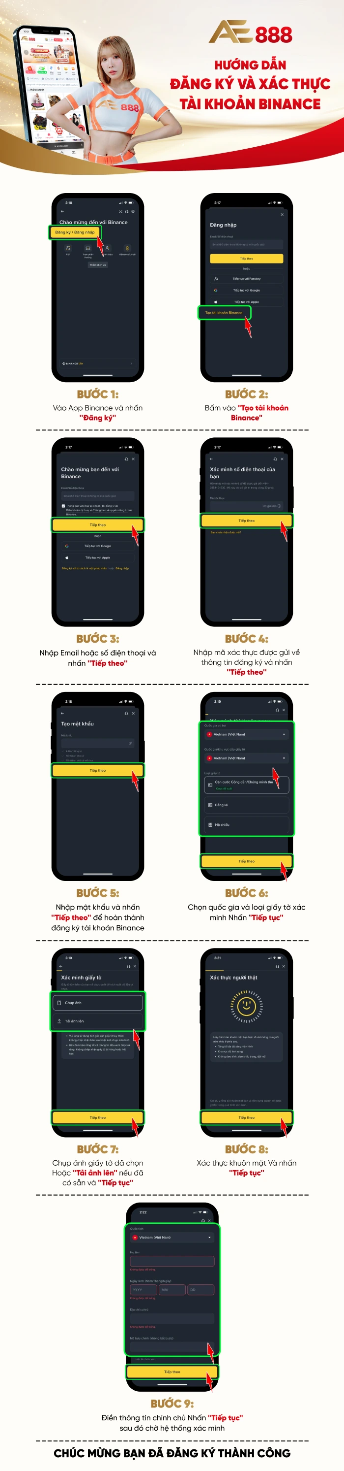 Hướng dẫn đăng ký Binance PC