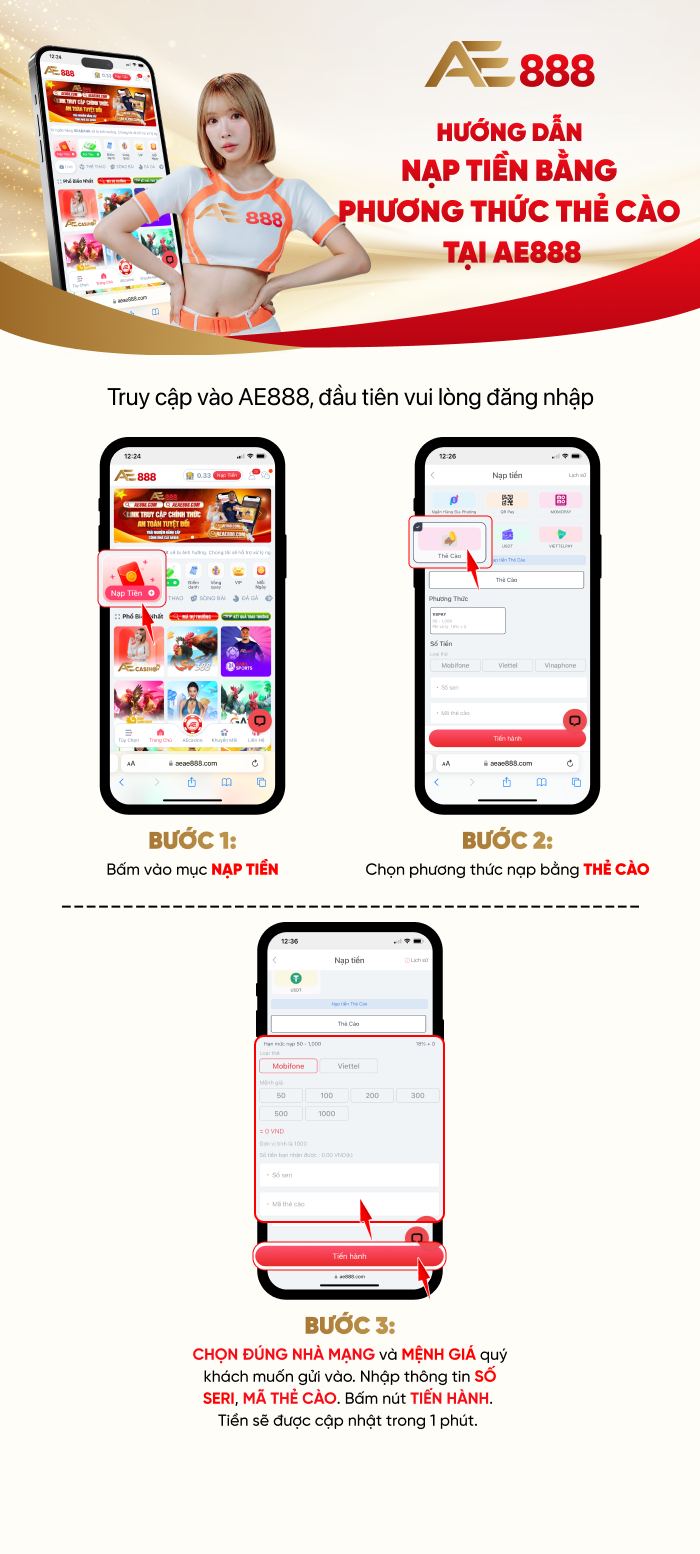 Nạp tiền thẻ cào Mobile