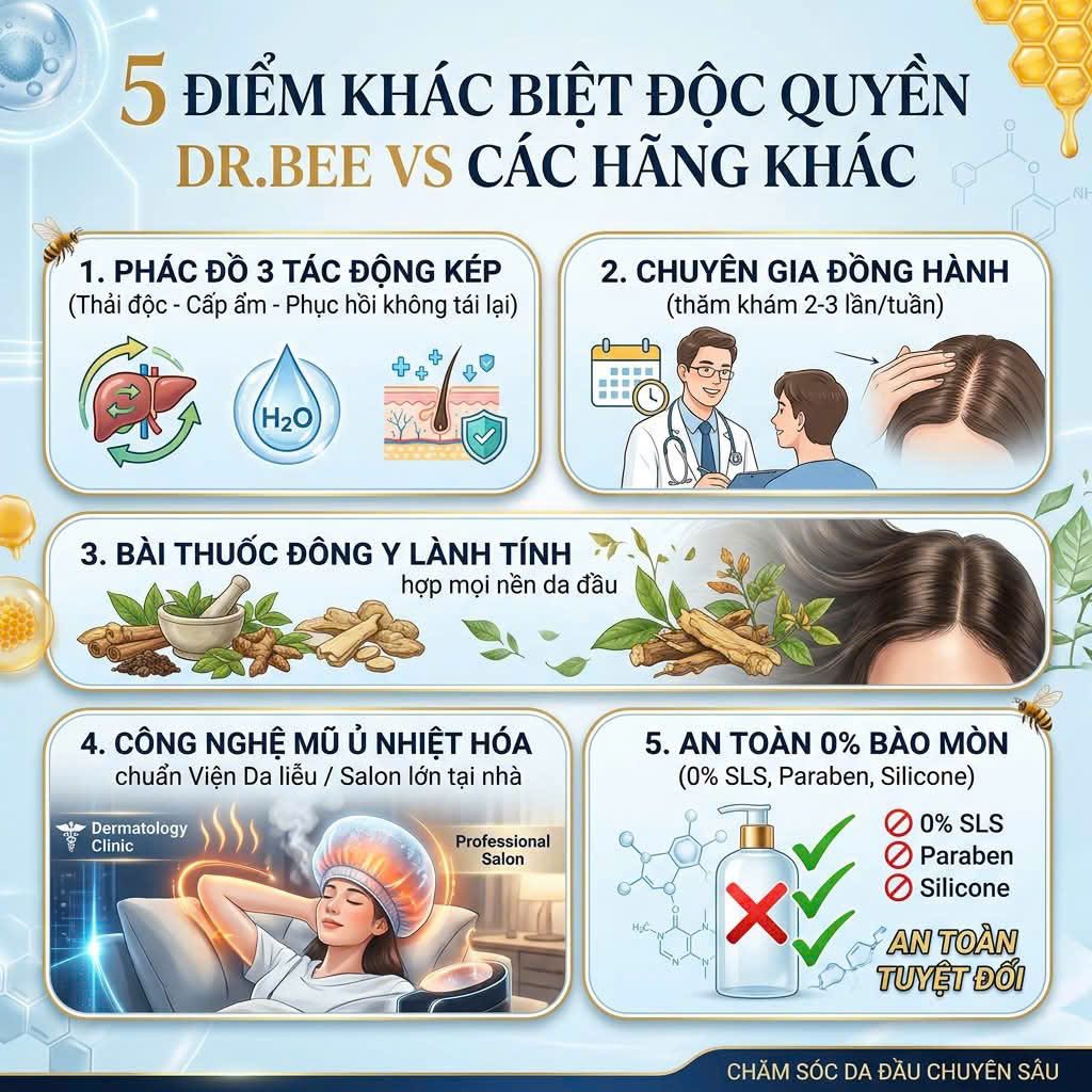 5 Điểm khác biệt độc quyền của Dược liệu Dr. Bee