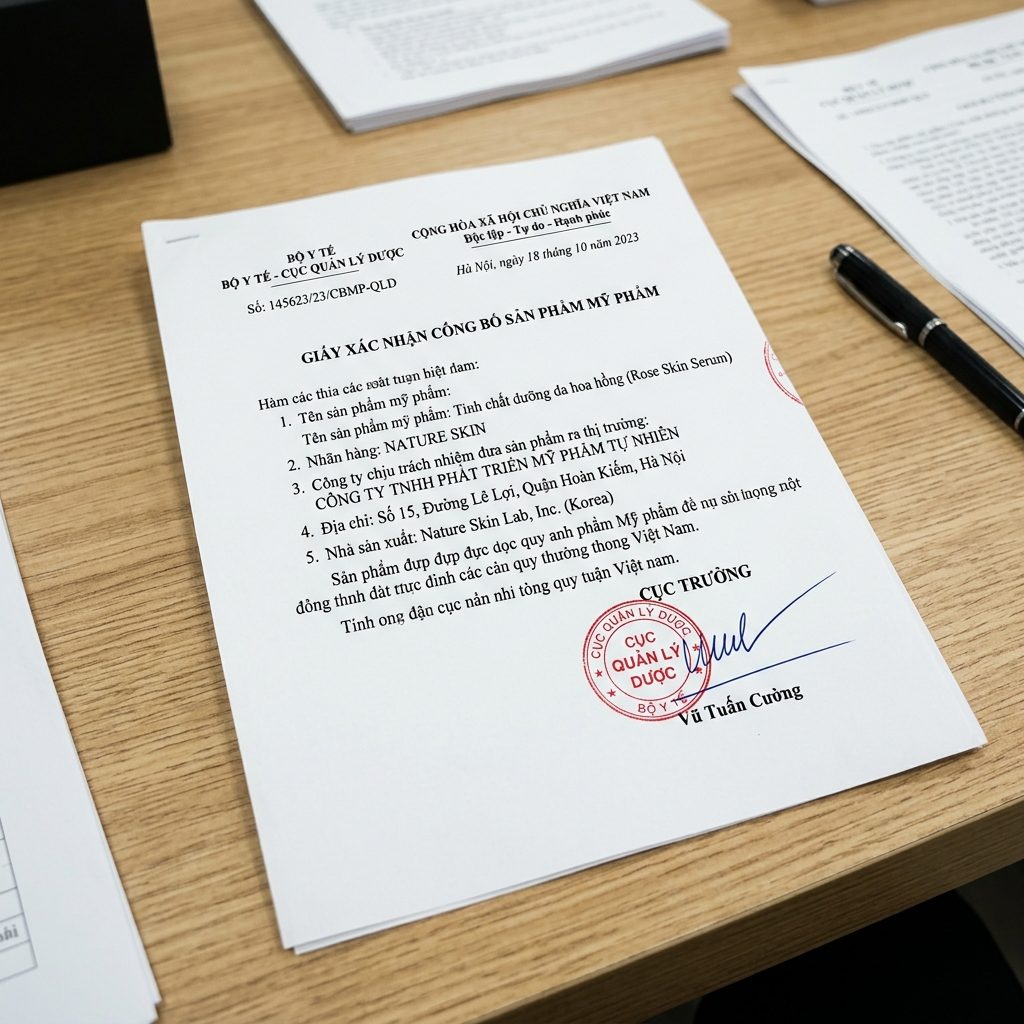 Giấy công bố Bộ Y Tế