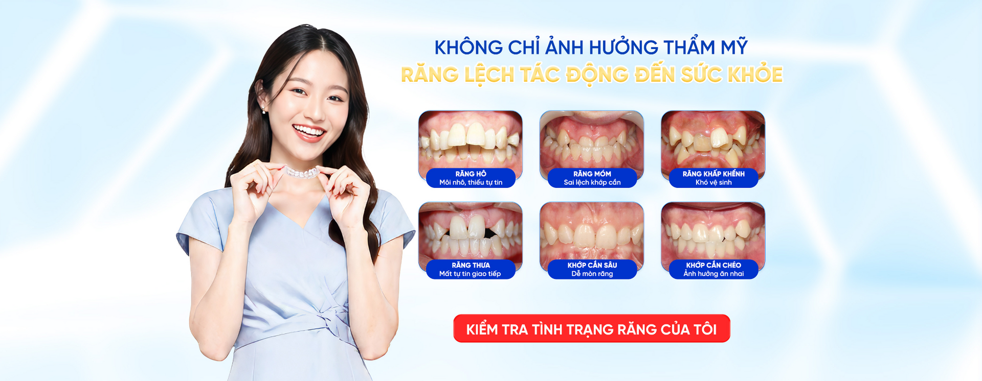 Răng lệch lạc tác động đến sức khỏe