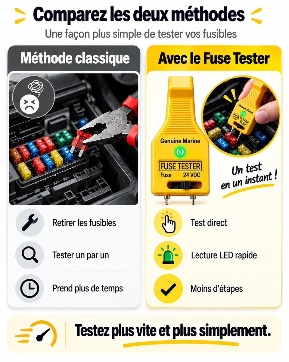 Comparaison des méthodes de test de fusibles