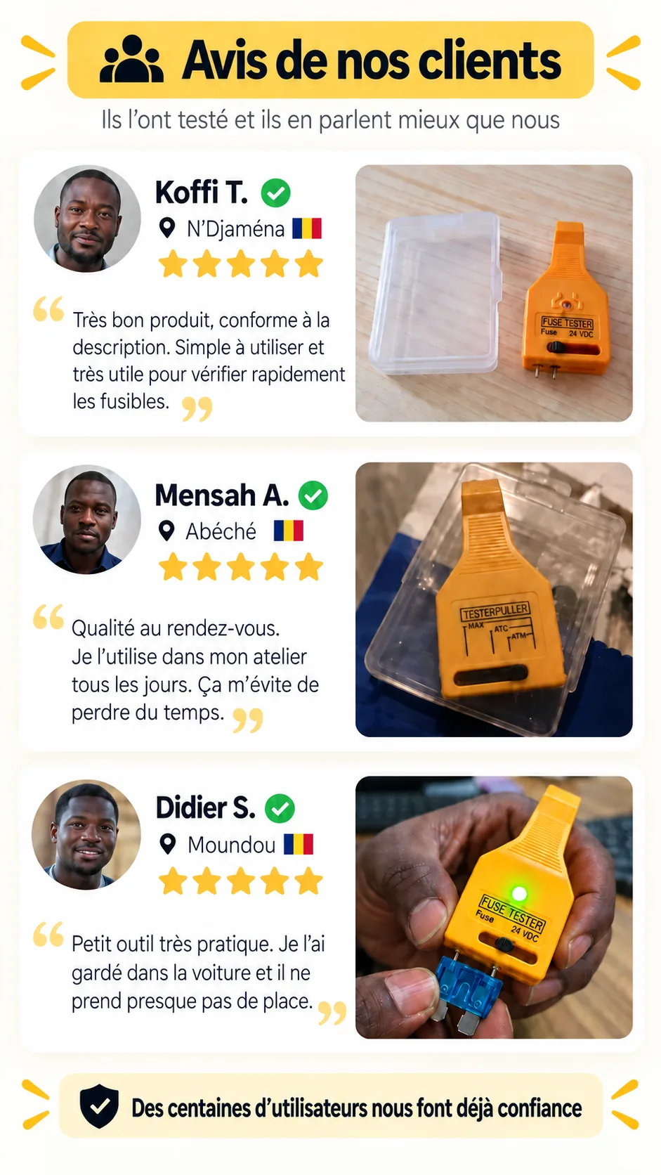 Avis de nos clients