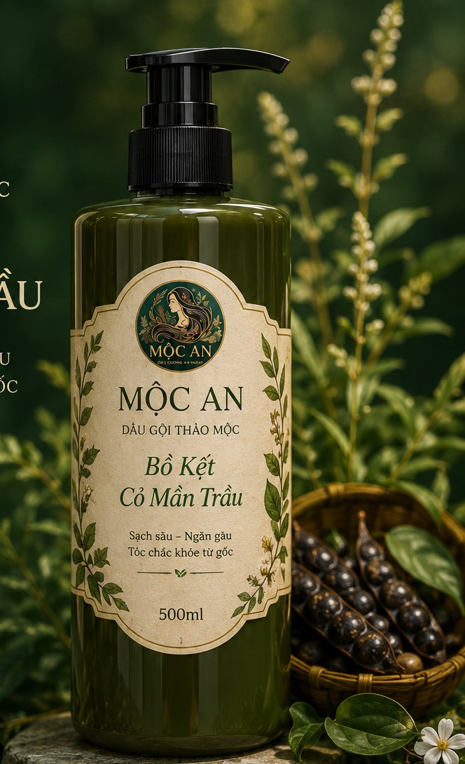 Dầu gội Bồ Kết Cỏ Mần Trầu