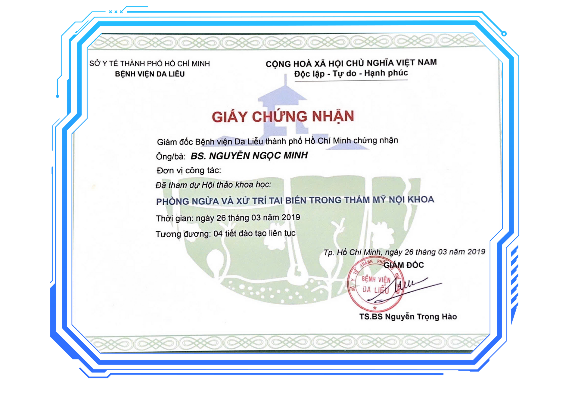 Phòng ngừa và xử trí tai biến trong thẩm mỹ nội khoa – Nguyễn Ngọc Minh