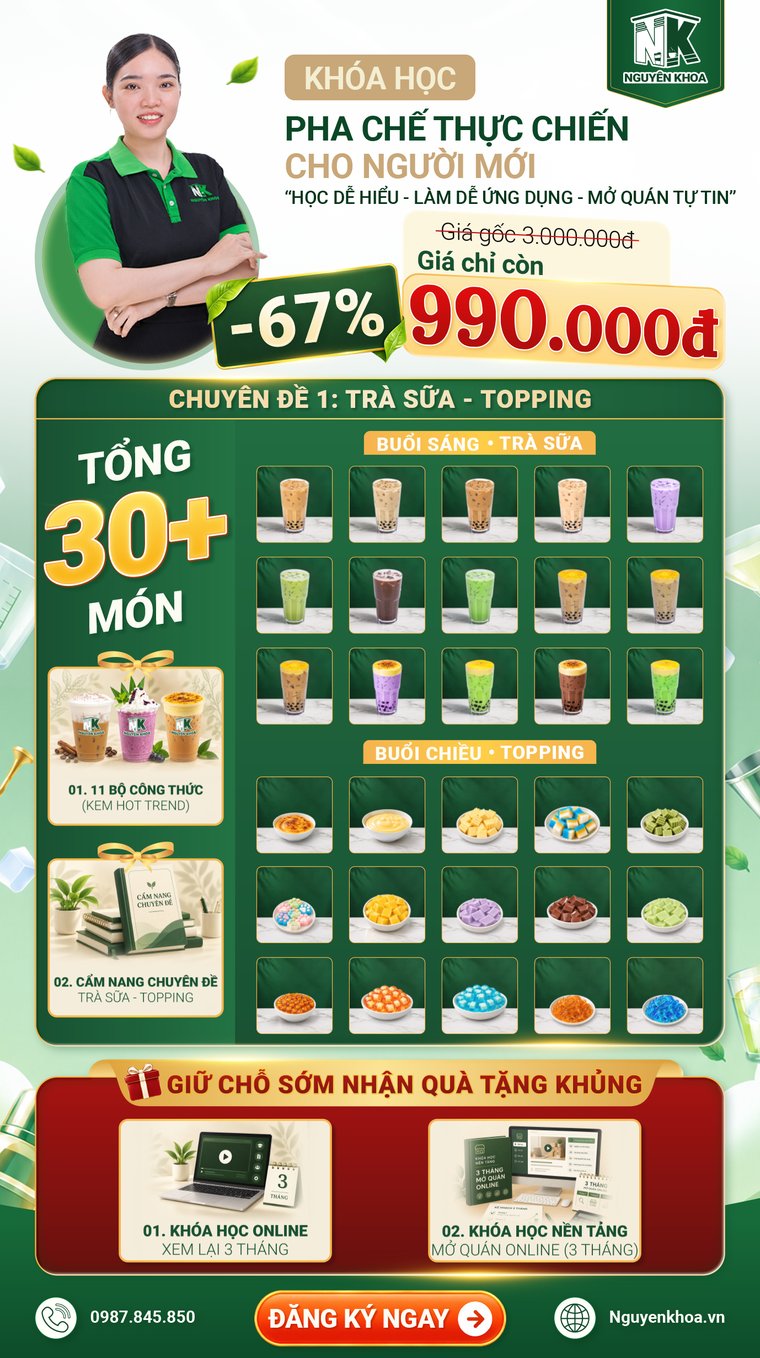 Khoa hoc Pha Che Thuc Chien cho Nguoi Moi - Nguyen Khoa F&B, gia 990.000d