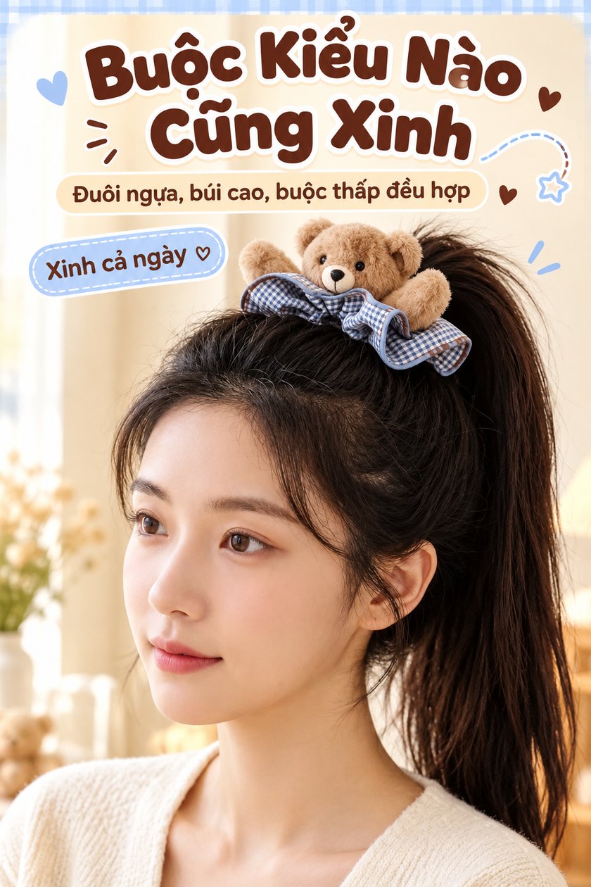 Buộc kiểu nào cũng xinh
