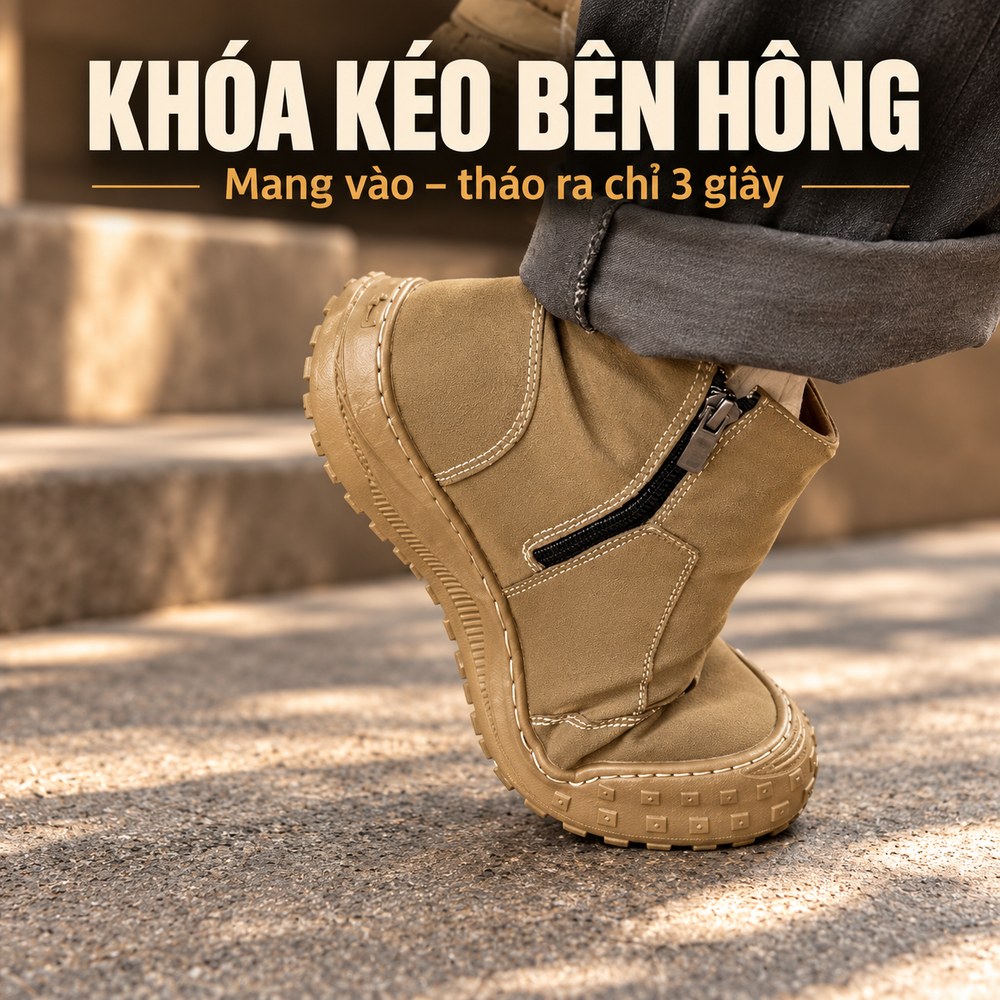 Khóa kéo bên hông