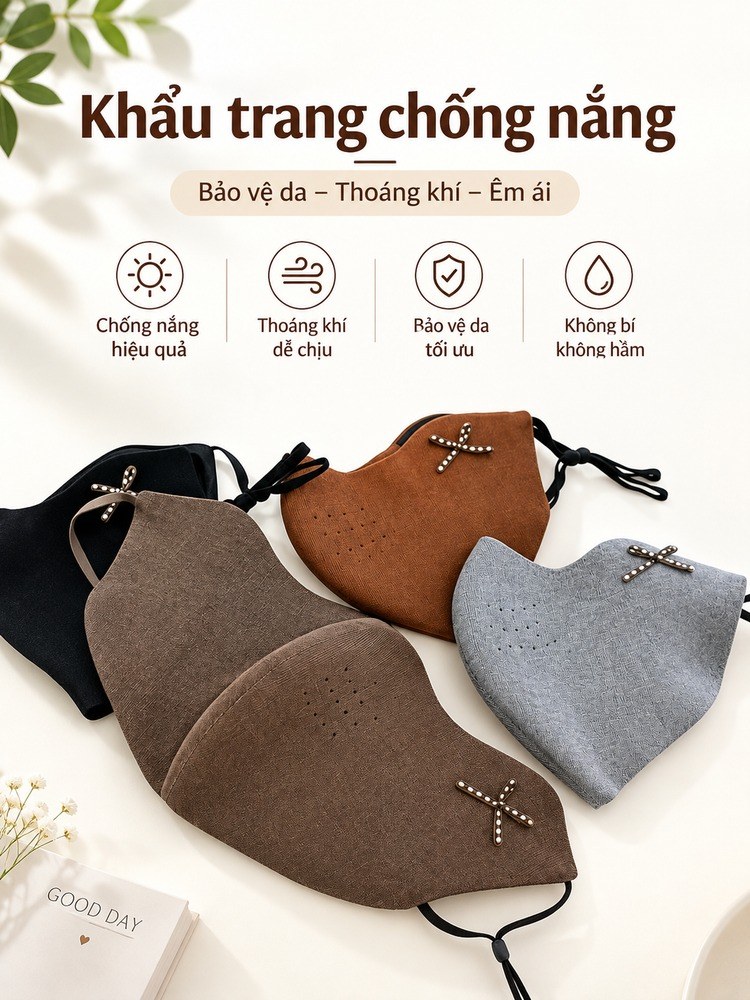 Khẩu trang chống nắng bảo vệ da