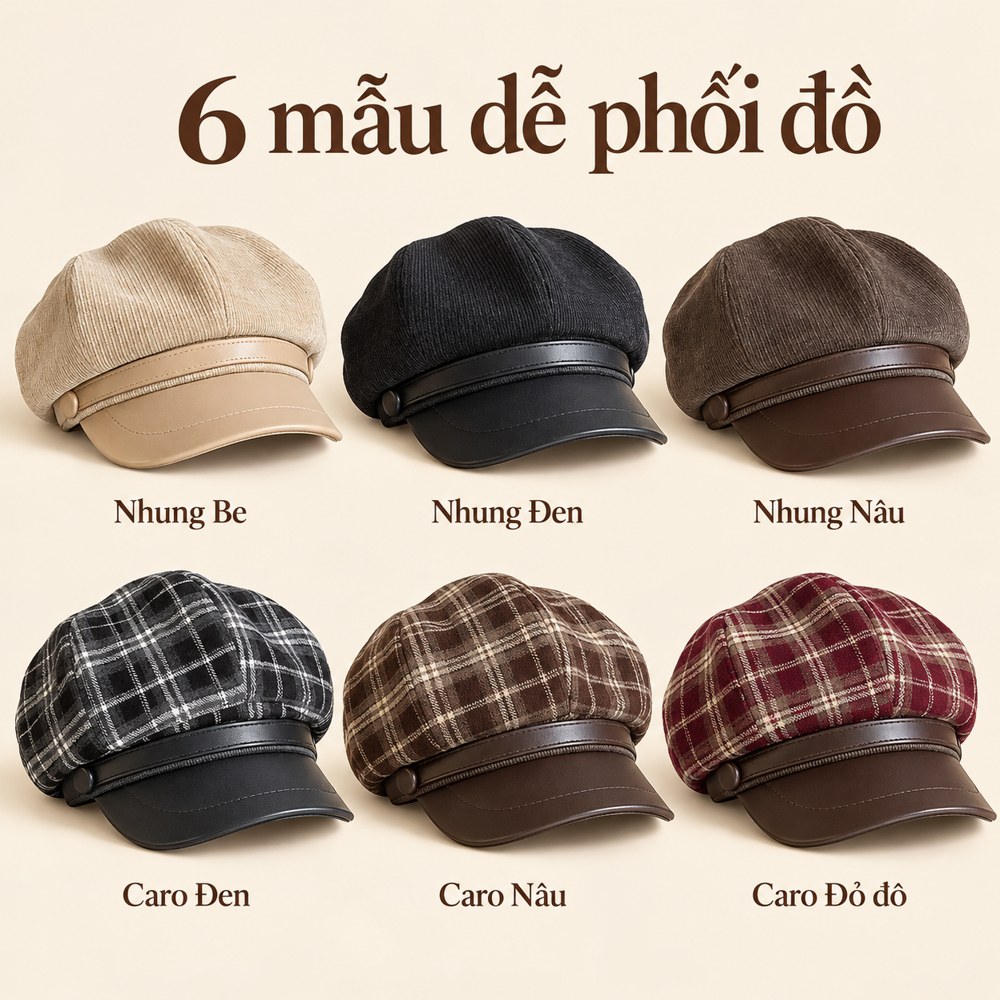 6 mẫu mũ nồi bát giác