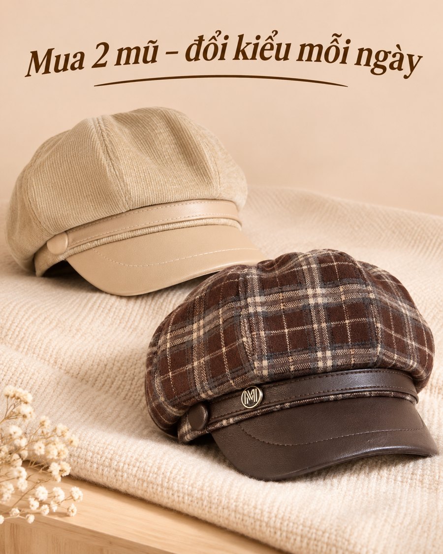 Mua 2 mũ đổi kiểu