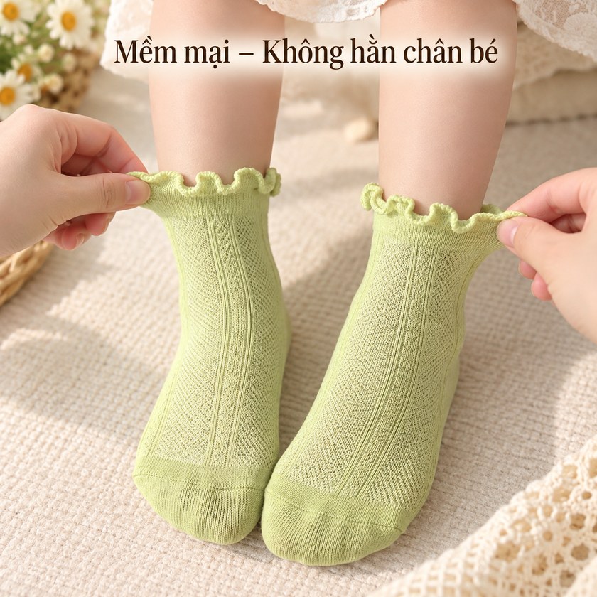 Tất Bèo Lưới Công Chúa Cho Bé
