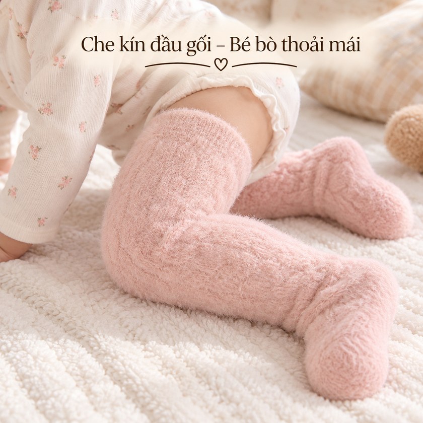 Tất Dài Giữ Ấm Chân Cho Bé