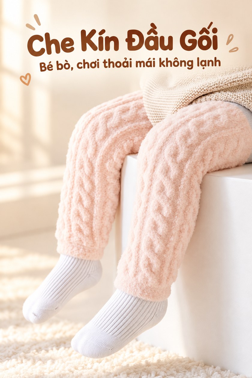 Tất Dài Giữ Ấm Chân Cho Bé