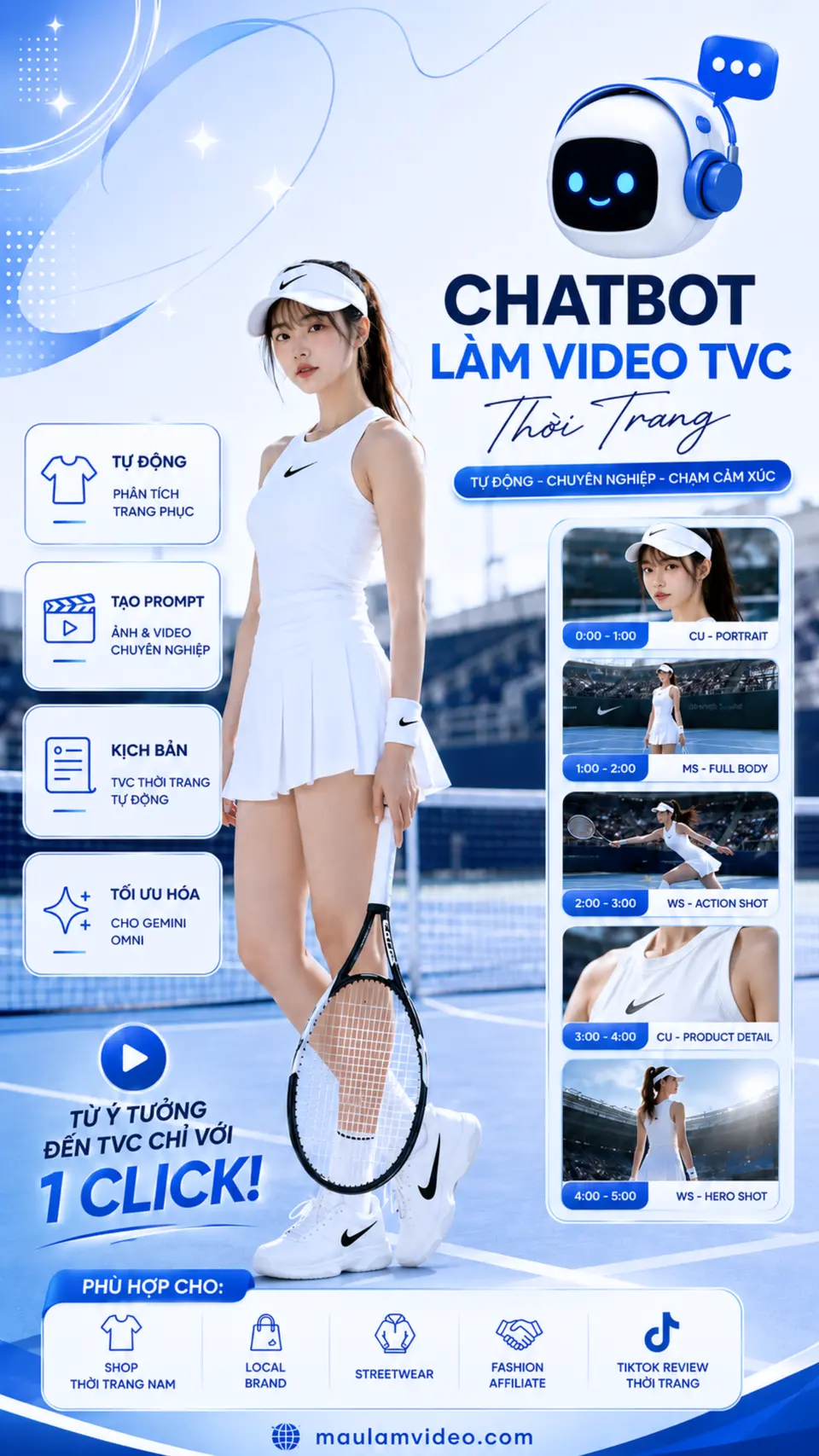 Chatbot Video quảng cáo thời trang
