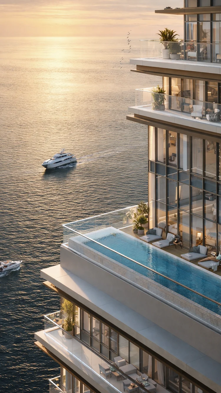 Phối cảnh căn hộ sky villa Aria Bay Hạ Long