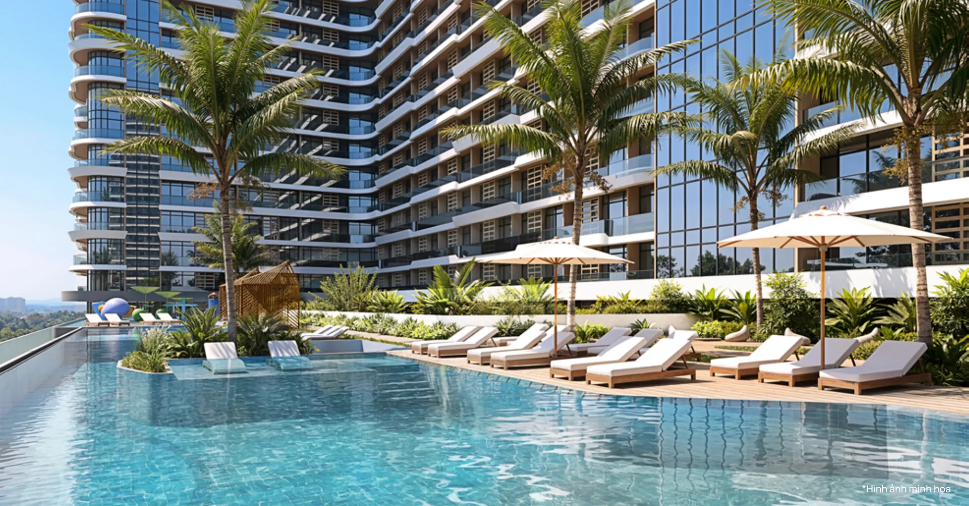 Bể bơi vô cực Prima Bay Hạ Long hướng biển Bãi Cháy