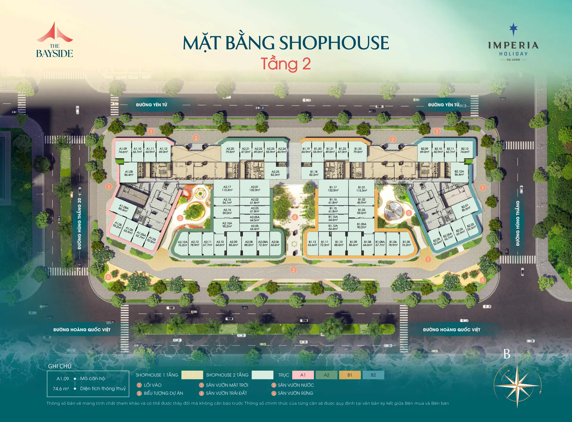 Mặt bằng shophouse tầng 2 Imperia Holiday Hạ Long