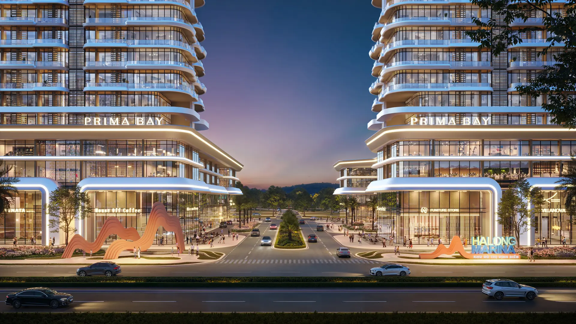 Phối cảnh cổng chào dự án Prima Bay Hạ Long tại Quảng Ninh