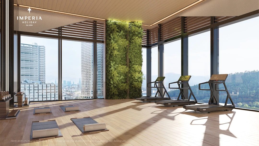 Khu gym và fitness Imperia Holiday Hạ Long trong khối tiện ích nội khu