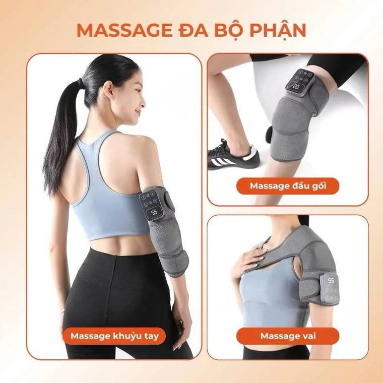 Massage đa bộ phận: đầu gối, khuỷu tay, vai
