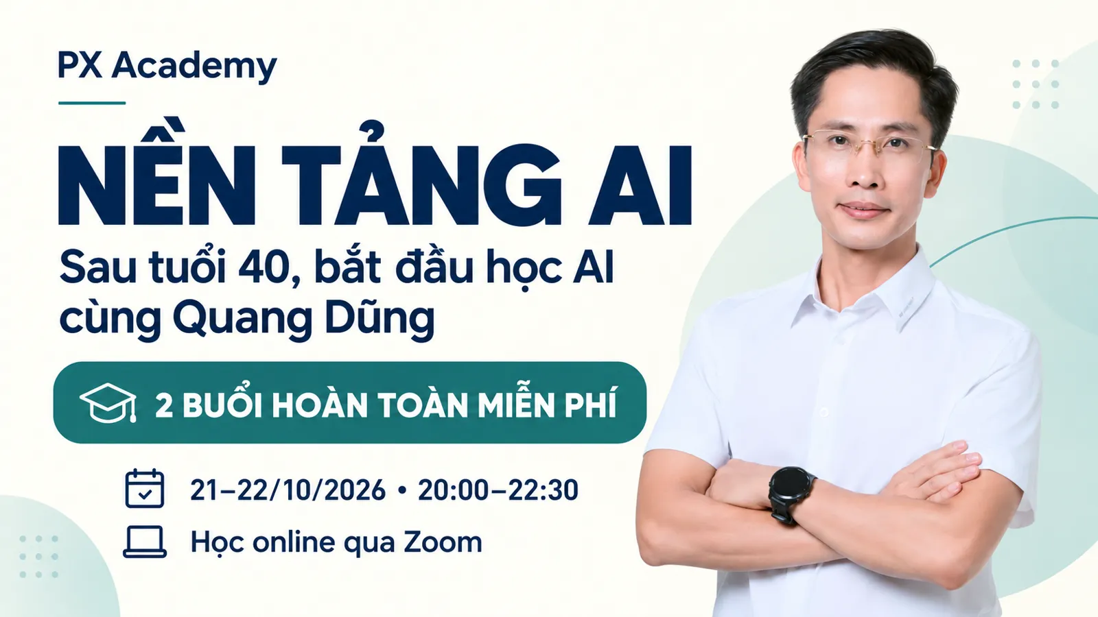 Banner khóa NỀN TẢNG AI cùng Phạm Quang Dũng