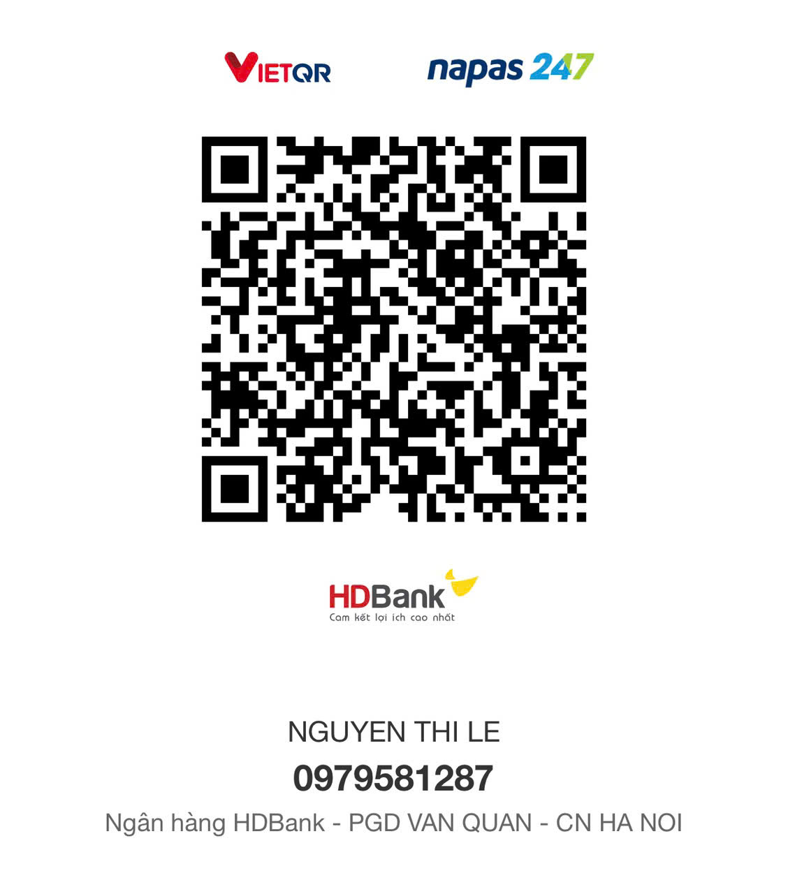 Mã QR Chuyển Khoản
