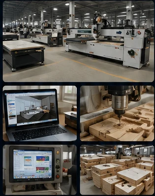 Xưởng CNC và nội thất thực tế