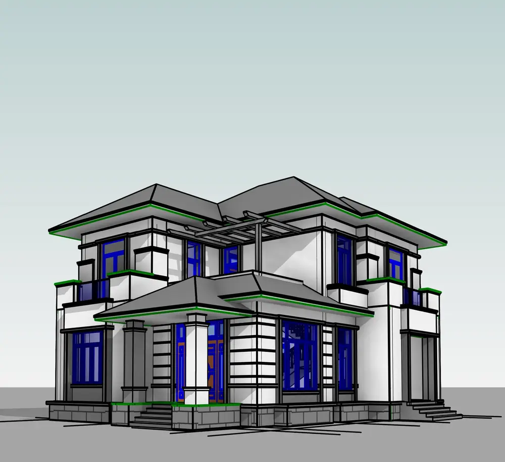 Biệt thự 2 tầng