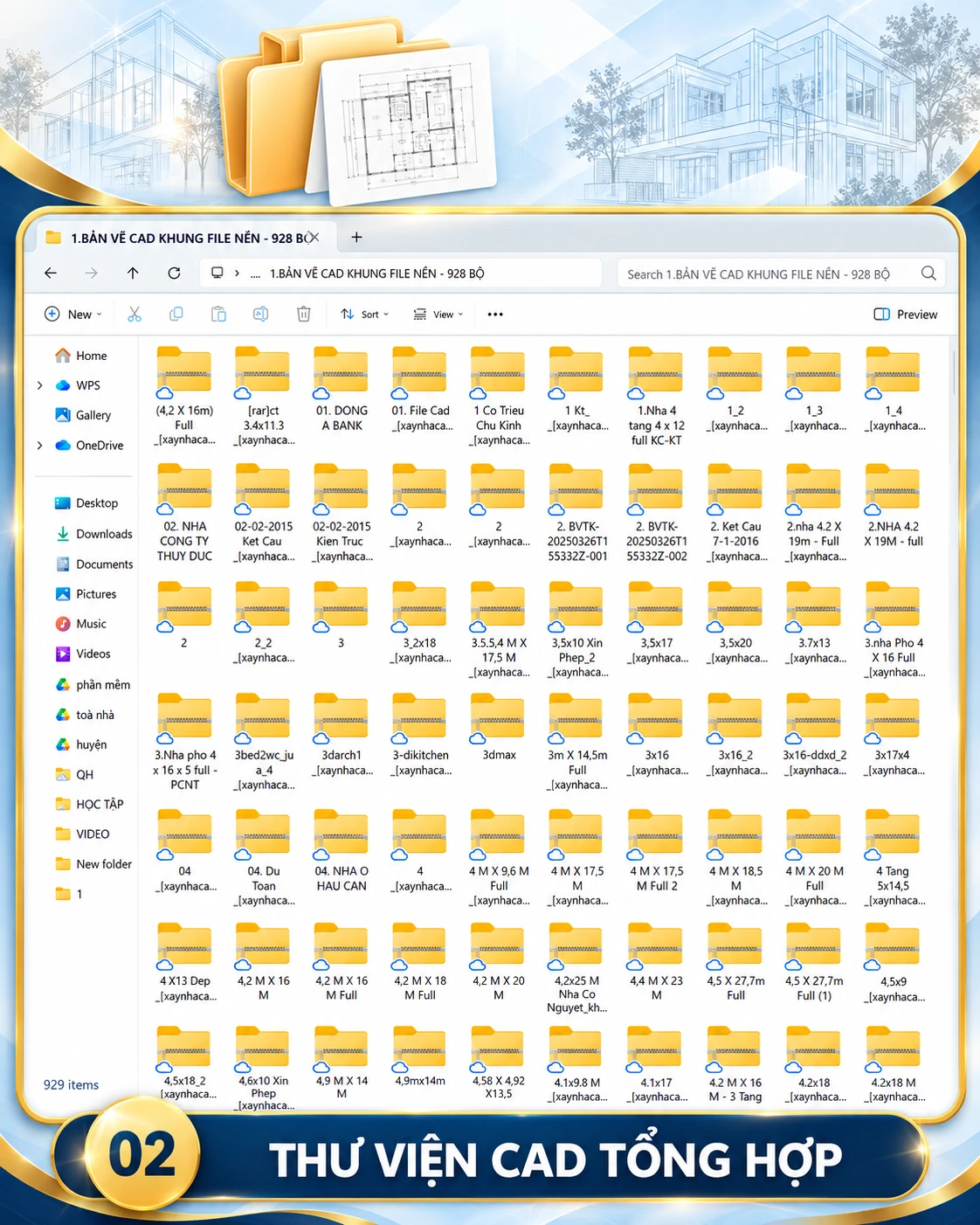 02 – Thư viện CAD tổng hợp