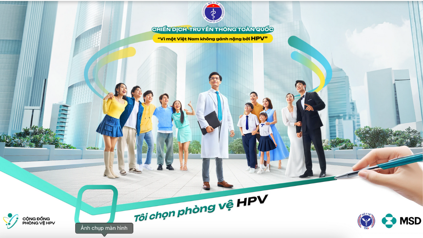  Chiến dịch truyền thông tiêm phòng HPV (Hội Y học Dự phòng Việt Nam và MSD)