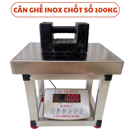 Cân Ghế Inox 100Kg VICHITA SUPER A+ Chống Nước