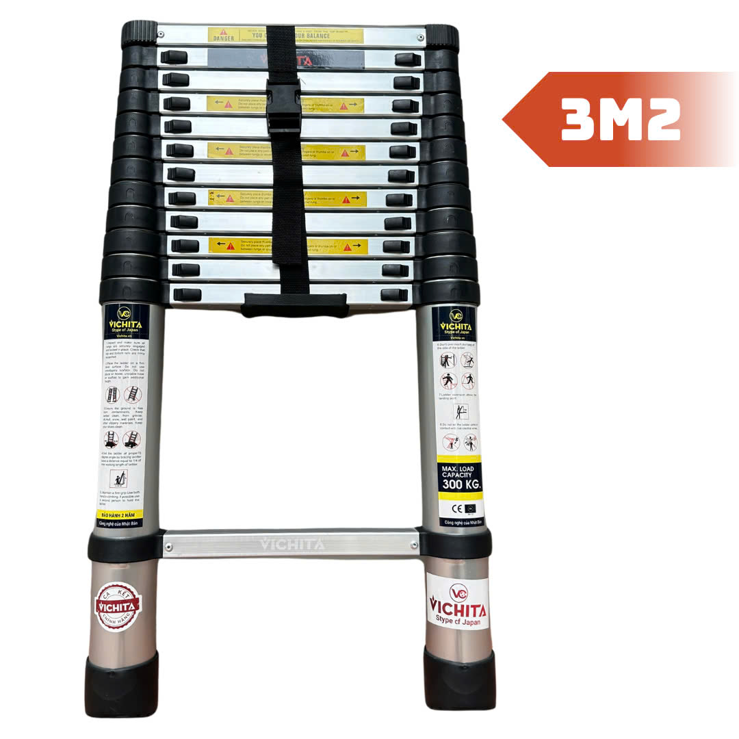 Thang nhôm rút đơn VICHITA 3M2