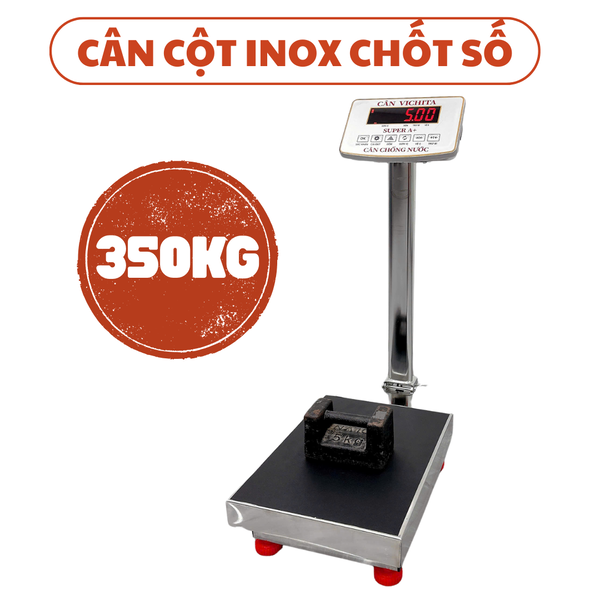 Cân Cột Cao INOX Chống Nước 350KG VICHITA SUPER A+