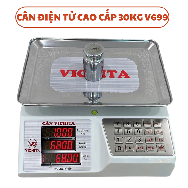 Cân Điện Tử 30Kg VICHITA V699 Hàng Cao Cấp