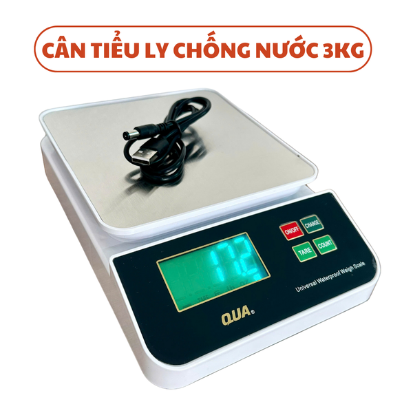 Cân Tiểu Ly Chống Nước QUA 3kg