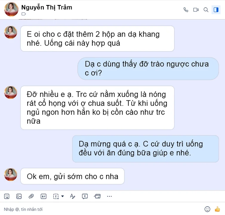 Feedback khách hàng 1